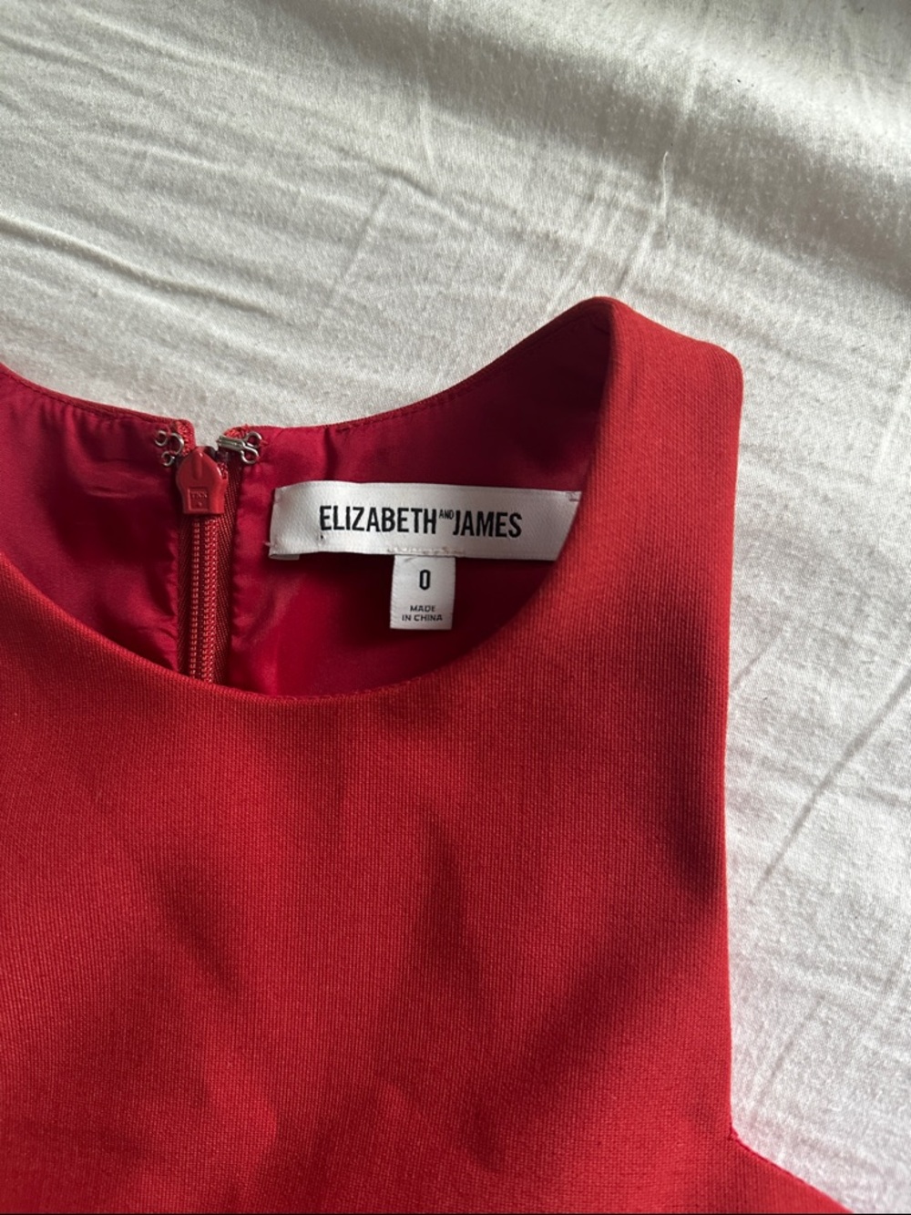 NWOT Elizabeth and James Red Midi Sheath Dress - Picture 8 of 9